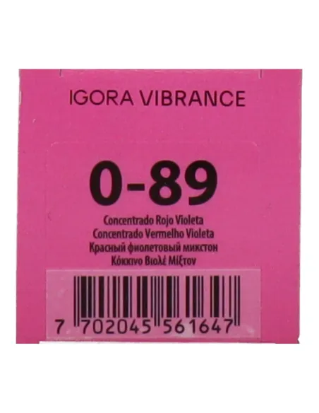 Schwarzkopf Igora Vibrance 0-89 - Concentrado Rojo Violeta 60 ml